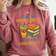 Spicy Books And Iced Coffee Book Lover Smut Reader Comfort Colors Sweatshirt Orchid