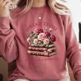 Spicy Books Spread Those Pages Like A Good Girl Dark Romance Comfort Colors Sweatshirt Orchid