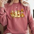 Spooky Halloween Book Lover Halloween Reading Goose Comfort Colors Sweatshirt Orchid