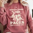 Spread Those Pages Like A Good Girl Shirt Smutty Spicy Book Comfort Colors Sweatshirt Orchid Spread Those Pages Like A Good Girl Shirt Smutty Spicy Book Comfort Colors Sweatshirt Orchid