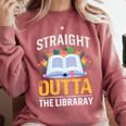 Straight Outta The Library Book Lover Men Women Premium Tri-Blend Comfort Colors Sweatshirt Orchid Straight Outta The Library Book Lover Men Women Premium Tri-Blend Comfort Colors Sweatshirt Orchid
