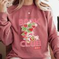 Strawberry Shortcake Book Club 1979 With Berry Besties Comfort Colors Sweatshirt Orchid Strawberry Shortcake Book Club 1979 With Berry Besties Comfort Colors Sweatshirt Orchid