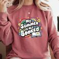 My Summer Is All Booked Book Reading Summer Reading For Men Women Comfort Colors Sweatshirt Orchid My Summer Is All Booked Book Reading Summer Reading For Men Women Comfort Colors Sweatshirt Orchid