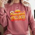 Sunshine & Books For Bookworm Summer Reading Comfort Colors Sweatshirt Orchid Sunshine & Books For Bookworm Summer Reading Comfort Colors Sweatshirt Orchid