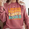 I Survived Reading Banned Books Read Librarian Men Women Comfort Colors Sweatshirt Orchid I Survived Reading Banned Books Read Librarian Men Women Comfort Colors Sweatshirt Orchid