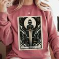 Tarot Cards Guide Book Esoteric Mysticism Clothing Tarot Card Justice Comfort Colors Sweatshirt Orchid