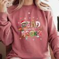 Teacher Read More Books Christmas Reading Bookworm Librarian Comfort Colors Sweatshirt Orchid Teacher Read More Books Christmas Reading Bookworm Librarian Comfort Colors Sweatshirt Orchid