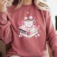 Teacher Valentine's Day All Booked For Valentines Reading Comfort Colors Sweatshirt Orchid Teacher Valentine's Day All Booked For Valentines Reading Comfort Colors Sweatshirt Orchid