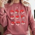 Teacher Valentines Day Reading Book Lover Bookworm Library Comfort Colors Sweatshirt Orchid