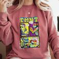 Teenage Mutant Ninja Turtles Retro Neon Comic Book Panels Comfort Colors Sweatshirt Orchid