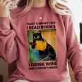 That's What I Do I Read Books I Drink Wine And I Know Things Comfort Colors Sweatshirt Orchid