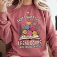 That’s What I Do I Read Books And I Know Things Floral Book Comfort Colors Sweatshirt Orchid That’s What I Do I Read Books And I Know Things Floral Book Comfort Colors Sweatshirt Orchid