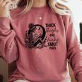 Thick Thighs And Kinky Smut Vibes Spicy Book Lovers Comfort Colors Sweatshirt Orchid Thick Thighs And Kinky Smut Vibes Spicy Book Lovers Comfort Colors Sweatshirt Orchid