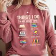 Things I Do In My Spare Time Book Reader Book Reading Lover Comfort Colors Sweatshirt Orchid Things I Do In My Spare Time Book Reader Book Reading Lover Comfort Colors Sweatshirt Orchid