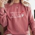 Thriller Book Fan Coffee With A Side Of Murder Comfort Colors Sweatshirt Orchid