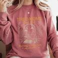 Tired Moms Book Club Running On Coffee Chaos And Chapters Comfort Colors Sweatshirt Orchid
