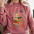 Tis The Season To Be Bookish Christmas Seasons Book Readings Comfort Colors Sweatshirt Orchid Tis The Season To Be Bookish Christmas Seasons Book Readings Comfort Colors Sweatshirt Orchid