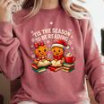 ’Tis The Season To Be Reading Book Lover Comfort Colors Sweatshirt Orchid ’Tis The Season To Be Reading Book Lover Comfort Colors Sweatshirt Orchid