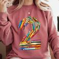 Toddler 2nd Birthday Books Themed 2 Year Old Boys Kids Girls Comfort Colors Sweatshirt Orchid Toddler 2nd Birthday Books Themed 2 Year Old Boys Kids Girls Comfort Colors Sweatshirt Orchid
