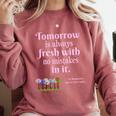 Tomorrow Is Fresh Anne Of Green Gables Book Quote Shirt Premium Tri-Blend Comfort Colors Sweatshirt Orchid