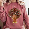 History Month Afro Book Lover Women Girls Librarian Comfort Colors Sweatshirt Orchid History Month Afro Book Lover Women Girls Librarian Comfort Colors Sweatshirt Orchid