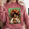 History Month Black Afro Girl Women Book Lovers Floral Comfort Colors Sweatshirt Orchid History Month Black Afro Girl Women Book Lovers Floral Comfort Colors Sweatshirt Orchid