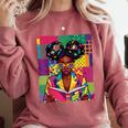 History Month Educated Black Women Girls Reading Book Comfort Colors Sweatshirt Orchid History Month Educated Black Women Girls Reading Book Comfort Colors Sweatshirt Orchid