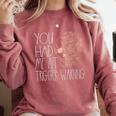Trigger Warning Dark Romance Reader Smut Spicy Book Merch Comfort Colors Sweatshirt Orchid
