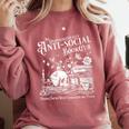 Unapologetically Antisocial Book Club Meets Weekly Retro Comfort Colors Sweatshirt Orchid Unapologetically Antisocial Book Club Meets Weekly Retro Comfort Colors Sweatshirt Orchid
