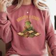 Unearth a Story Dinosaur Reading Books Summer 2026 Comfort Colors Sweatshirt Orchid Unearth a Story Dinosaur Reading Books Summer 2026 Comfort Colors Sweatshirt Orchid
