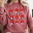Valentines Day Librarian Heart Reading Book Women Men Kids Comfort Colors Sweatshirt Orchid Valentines Day Librarian Heart Reading Book Women Men Kids Comfort Colors Sweatshirt Orchid