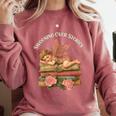 Valentine's Swooning Over Stories Cupid And Book Lover Tee Comfort Colors Sweatshirt Orchid Valentine's Swooning Over Stories Cupid And Book Lover Tee Comfort Colors Sweatshirt Orchid