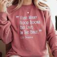 Visit Many Good Books But Live In The Bible Spurgeon Quote Comfort Colors Sweatshirt Orchid