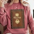 War And Peace Book Cover Comfort Colors Sweatshirt Orchid War And Peace Book Cover Comfort Colors Sweatshirt Orchid
