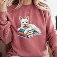 West Highland Terrier Books Dog Breed Westie Comfort Colors Sweatshirt Orchid West Highland Terrier Books Dog Breed Westie Comfort Colors Sweatshirt Orchid