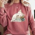 West Highland Terrier Books Dog Breed Westie For Men Women Girls Kids Comfort Colors Sweatshirt Orchid
