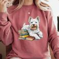 West Highland Terrier Books Dog Breed Westie For Men Women Kids Comfort Colors Sweatshirt Orchid West Highland Terrier Books Dog Breed Westie For Men Women Kids Comfort Colors Sweatshirt Orchid