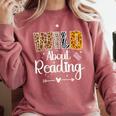 Wild About Reading Book Lover Bookworm Library Day Comfort Colors Sweatshirt Orchid