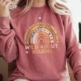Wild About Reading Books Reader Lover Bookworm Librarian Comfort Colors Sweatshirt Orchid Wild About Reading Books Reader Lover Bookworm Librarian Comfort Colors Sweatshirt Orchid