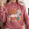 Wild About Reading Zoo Animals Books Reader Lover Comfort Colors Sweatshirt Orchid Wild About Reading Zoo Animals Books Reader Lover Comfort Colors Sweatshirt Orchid