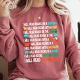 I Will Read Books On A Boat & Everywhere Reading Book Comfort Colors Sweatshirt Orchid I Will Read Books On A Boat & Everywhere Reading Book Comfort Colors Sweatshirt Orchid
