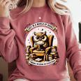 Wise Owl Reading Books Comfort Colors Sweatshirt Orchid