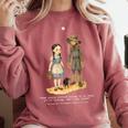Wizard Of Oz Book Quote Scarecrow Dorothy Retro Drawing Comfort Colors Sweatshirt Orchid