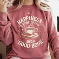 Women's Chai Tea And Books Chai Latte Lover Comfort Colors Sweatshirt Orchid