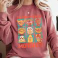 Women's DCC Many Faces Of Mordecai Grid Gamer Series Book Comfort Colors Sweatshirt Orchid Women's DCC Many Faces Of Mordecai Grid Gamer Series Book Comfort Colors Sweatshirt Orchid