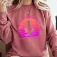 Women's With A Dreamy Far-Off Look And Her Nose Stuck In A Book Comfort Colors Sweatshirt Orchid Women's With A Dreamy Far-Off Look And Her Nose Stuck In A Book Comfort Colors Sweatshirt Orchid