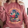 In A World Of Bookworms Be A Book Dragon Comfort Colors Sweatshirt Orchid In A World Of Bookworms Be A Book Dragon Comfort Colors Sweatshirt Orchid