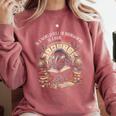 In A World Full Of Bookworms Be A Book Raven Reader Reading Comfort Colors Sweatshirt Orchid
