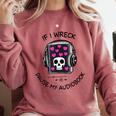 If I Wreck Pause My Audiobook Lover Reader Book-Club Women Comfort Colors Sweatshirt Orchid