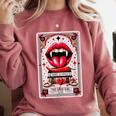 Yes Sir The Good-Girl The Good-Girl Tarot Card Smut Book Comfort Colors Sweatshirt Orchid